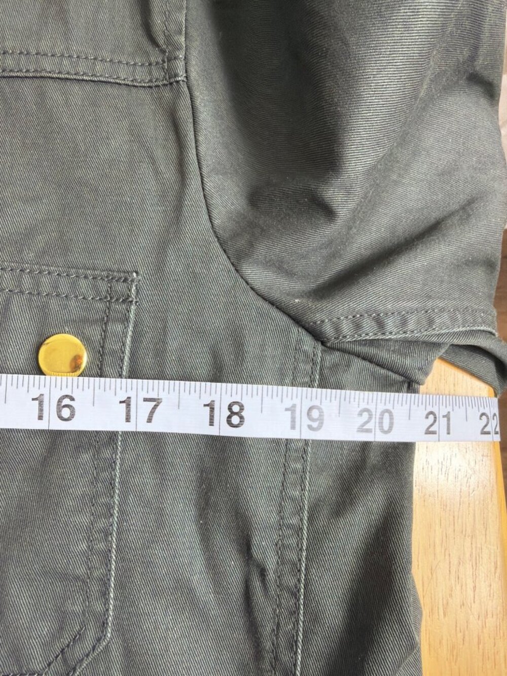 J.Crew Factory Downtown Field Jacket Utility Military Olive Green Women L - Picture 8 of 16